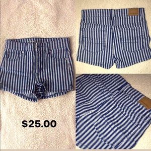 American Eagle High Waisted Shorts Size 0